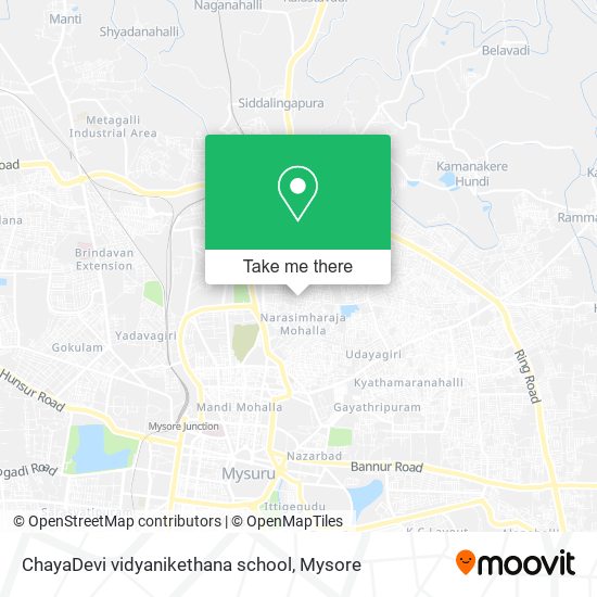 ChayaDevi vidyanikethana school map