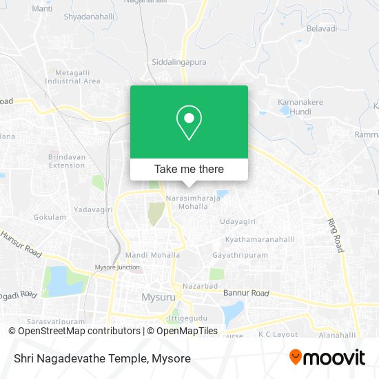 Shri Nagadevathe Temple map