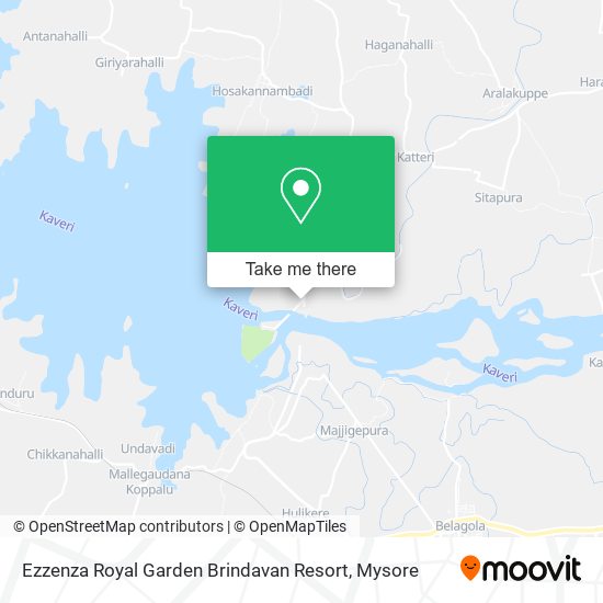 Ezzenza Royal Garden Brindavan Resort map