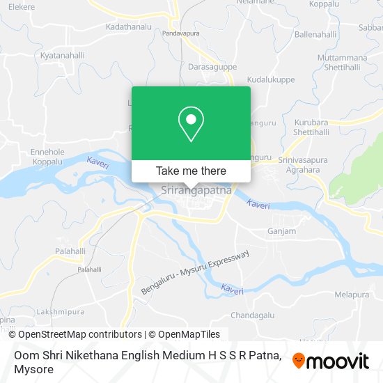 Oom Shri Nikethana English Medium H S S R Patna map