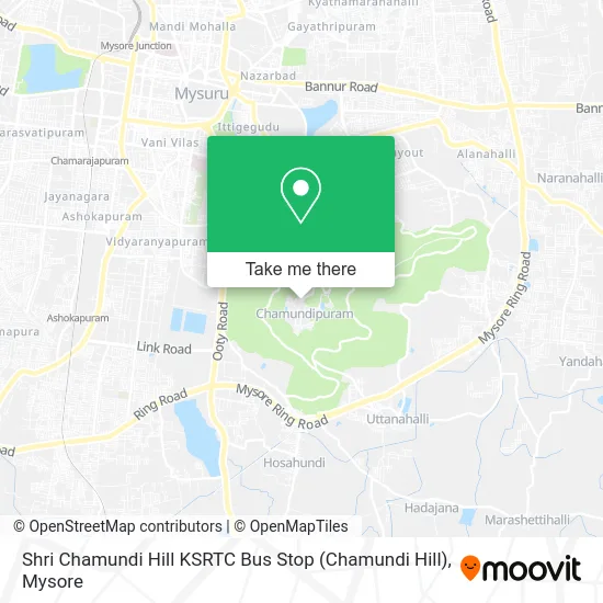 Shri Chamundi Hill KSRTC Bus Stop map