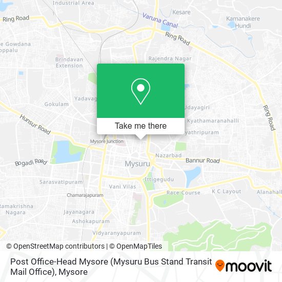 Post Office-Head Mysore (Mysuru Bus Stand Transit Mail Office) map