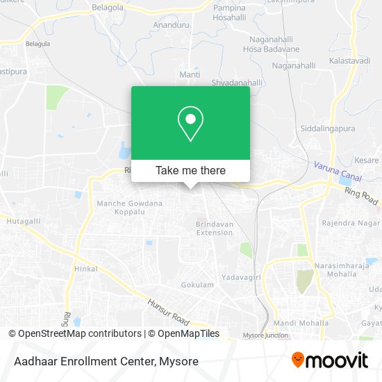 Aadhaar Enrollment Center map