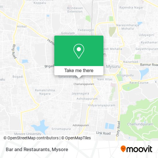 Bar and Restaurants map