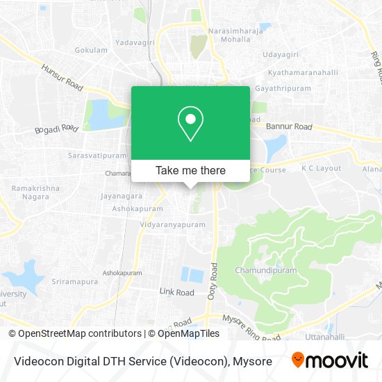 Videocon Digital DTH Service map