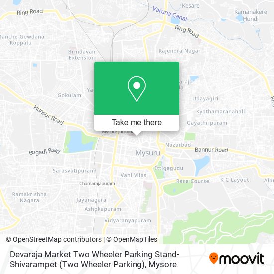 Devaraja Market Two Wheeler Parking Stand-Shivarampet map