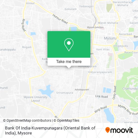 Bank Of India-Kuvempunagara (Oriental Bank of India) map