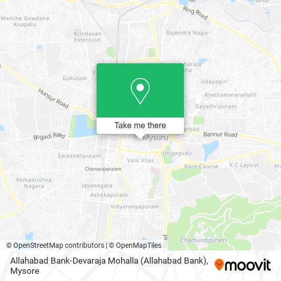 Allahabad Bank-Devaraja Mohalla map