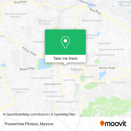 Powermax Fitness map