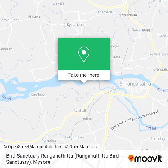 Bird Sanctuary Ranganathittu map