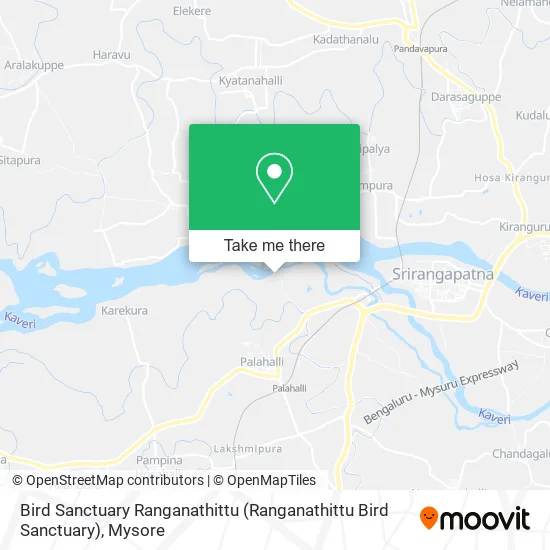 Bird Sanctuary Ranganathittu map