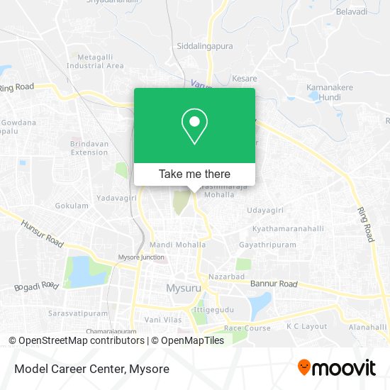 Model Career Center map