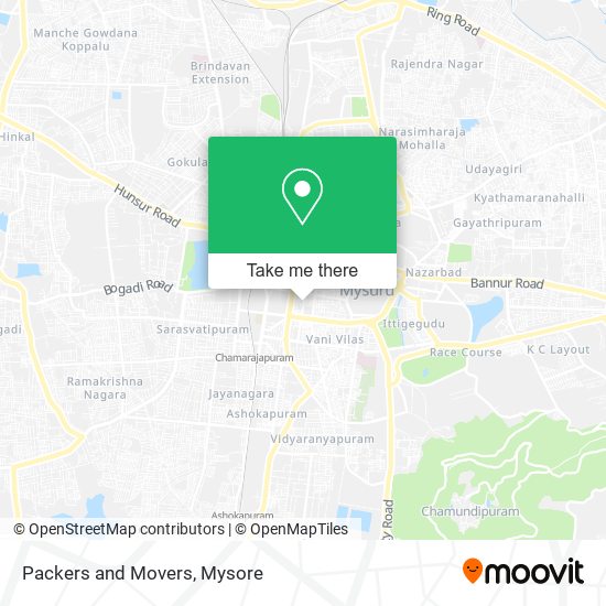 Packers and Movers map