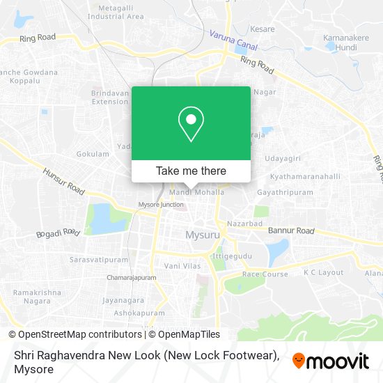 Shri Raghavendra New Look (New Lock Footwear) map