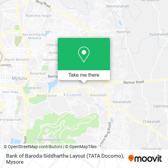 Bank of Baroda-Siddhartha Layout (TATA Docomo) map