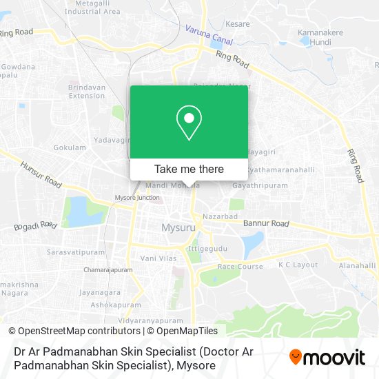 Dr Ar Padmanabhan Skin Specialist map