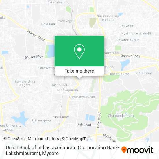 Union Bank of India-Laxmipuram (Corporation Bank-Lakshmipuram) map