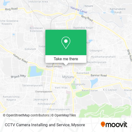 CCTV Camera Installing and Service map