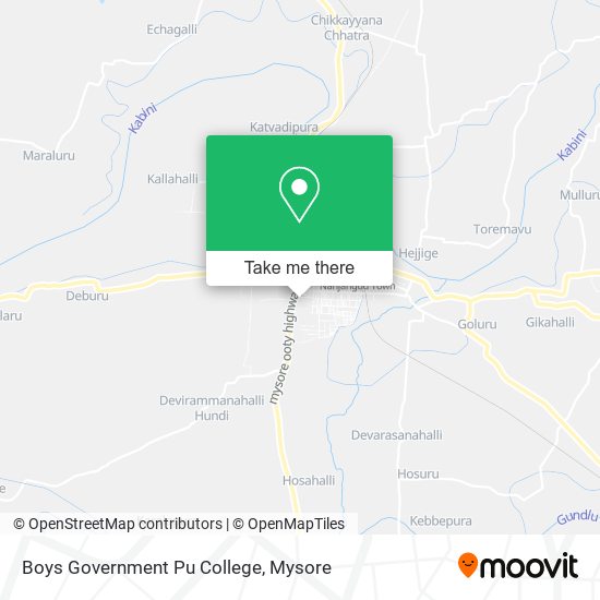Boys Government Pu College map
