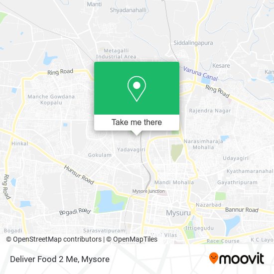 Deliver Food 2 Me map