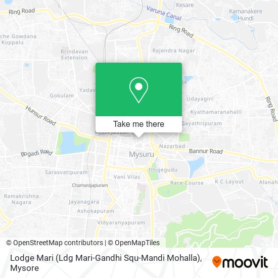 Lodge Mari (Ldg Mari-Gandhi Squ-Mandi Mohalla) map