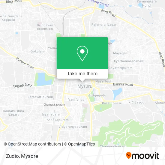 Zudio map