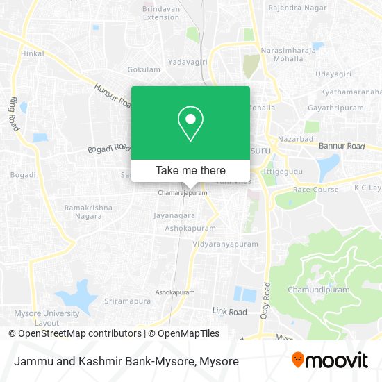 Jammu and Kashmir Bank-Mysore map