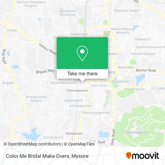 Color Me Bridal Make Overs map