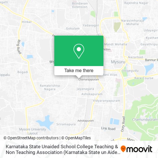 Karnataka State Unaided School College Teaching & Non Teaching Association map