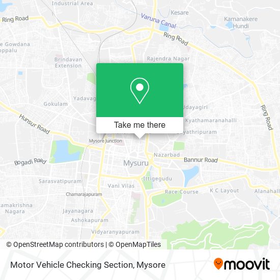 Motor Vehicle Checking Section map