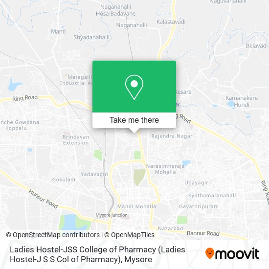 Ladies Hostel-JSS College of Pharmacy (Ladies Hostel-J S S Col of Pharmacy) map