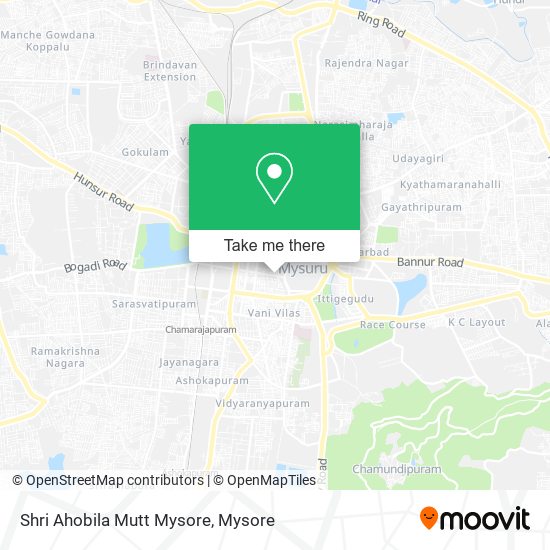 Shri Ahobila Mutt Mysore map