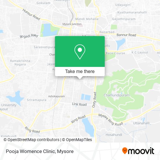 Pooja Womence Clinic map