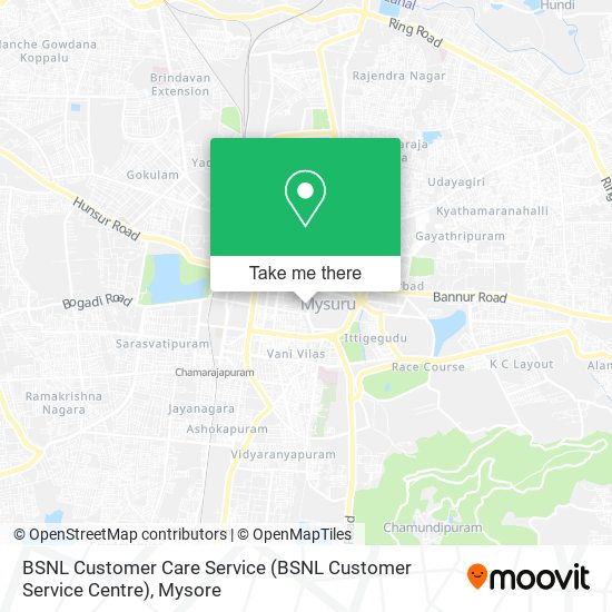 BSNL Customer Care Service map