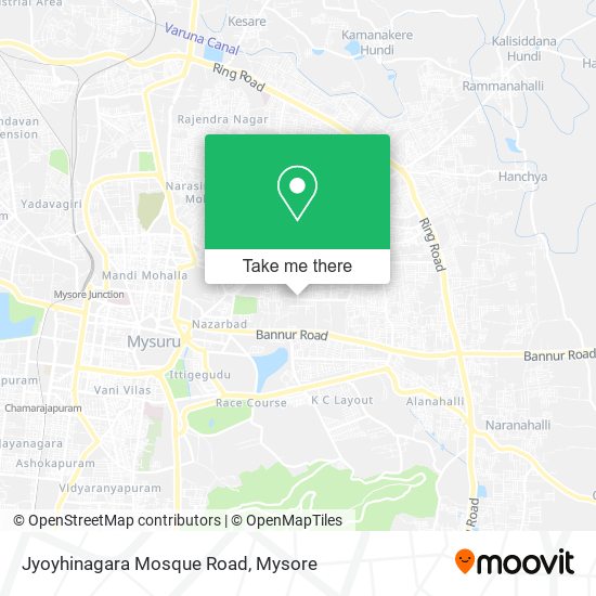 Jyoyhinagara Mosque Road map