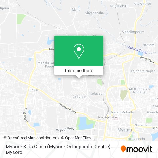 Mysore Kids Clinic (Mysore Orthopaedic Centre) map