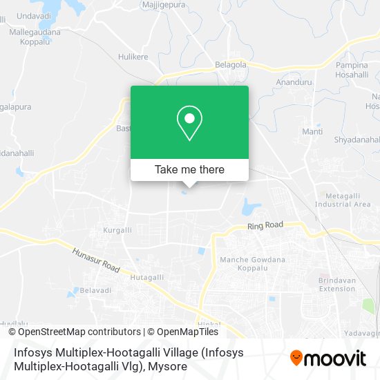 Infosys Multiplex-Hootagalli Village map