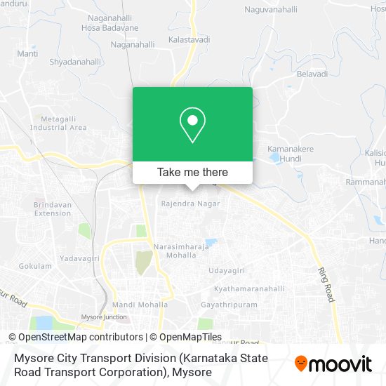 Mysore City Transport Division (Karnataka State Road Transport Corporation) map