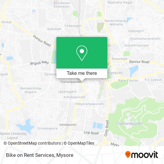 Bike on Rent Services map