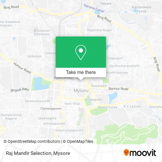 Raj Mandir Selection map
