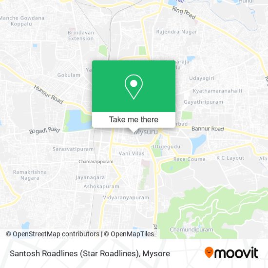 Santosh Roadlines (Star Roadlines) map