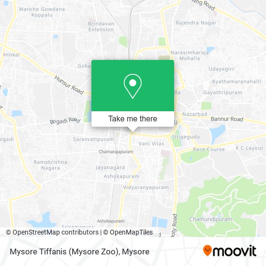 Mysore Tiffanis (Mysore Zoo) map