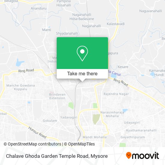 Chalave Ghoda Garden Temple Road map