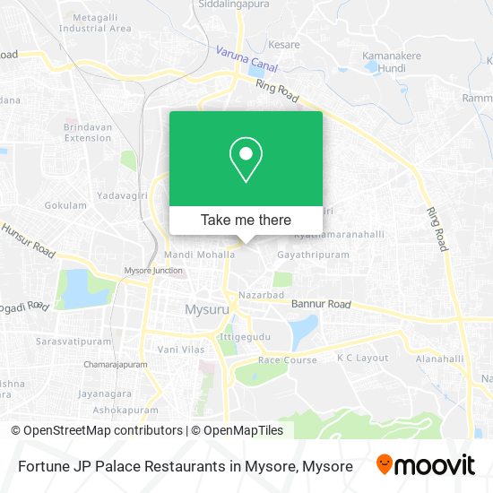 Fortune JP Palace Restaurants in Mysore map