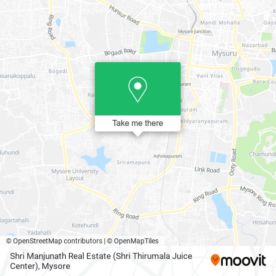 Shri Manjunath Real Estate (Shri Thirumala Juice Center) map