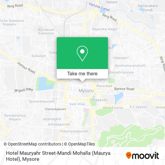 Hotel Mauryahr Street-Mandi Mohalla (Maurya Hotel) map