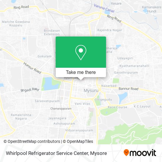 Whirlpool Refrigerator Service Center map
