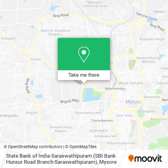 State Bank of India-Saraswathipuram (SBI Bank Hunsur Road Branch-Saraswathipuram) map