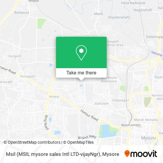 Msil (MSIL mysore sales Intl LTD-vijayNgr) map