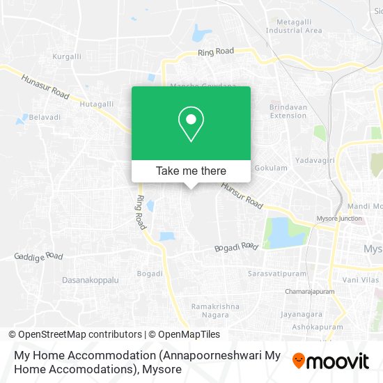 My Home Accommodation (Annapoorneshwari My Home Accomodations) map